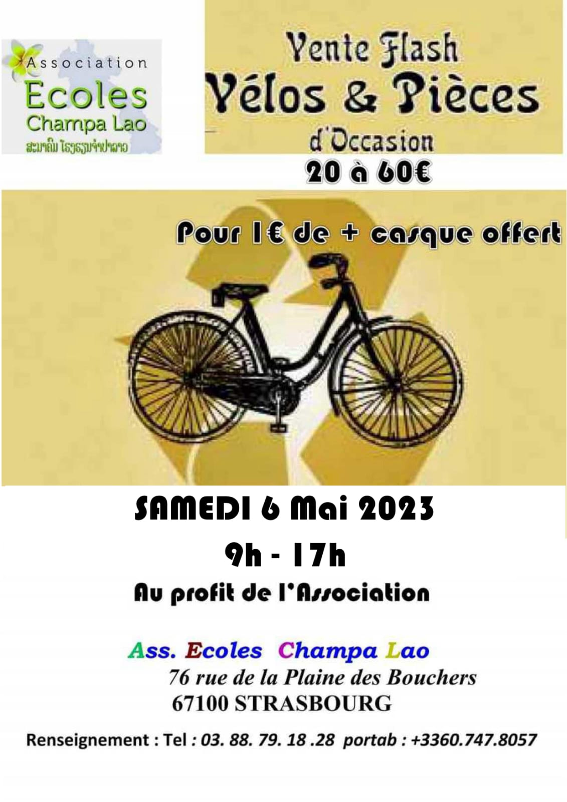 You are currently viewing Vente de vélos au profit des enfants du Laos